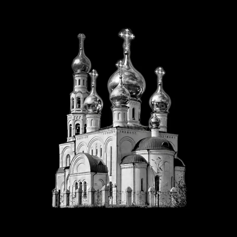 Изображение для гравировки Храм-06 на памятники из гранита