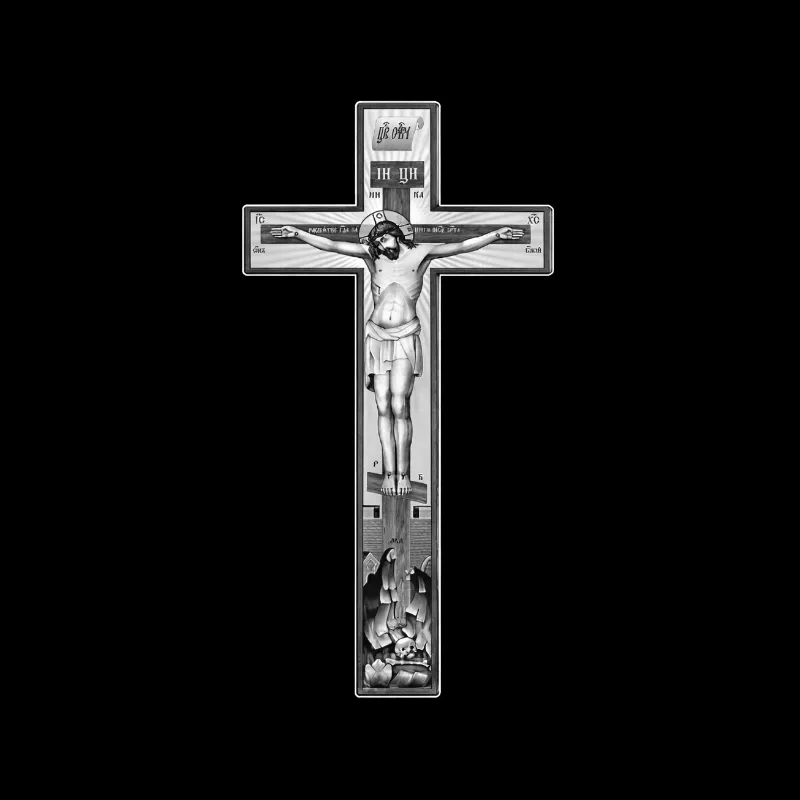 Гравировка на памятник – Крест 35